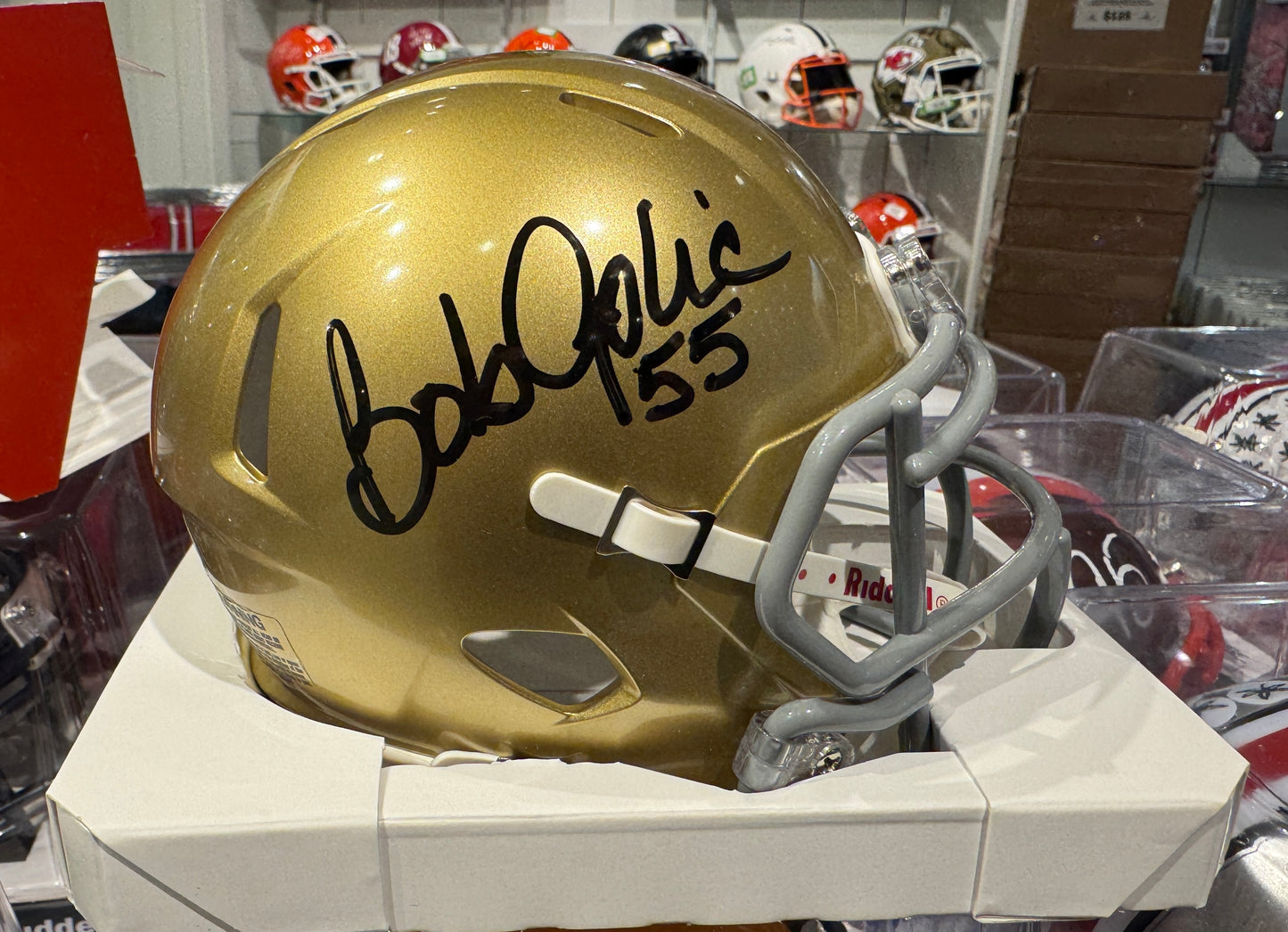 Notre Dame Bob Golic Hand Signed Autographed Mini Helmet Certified COA