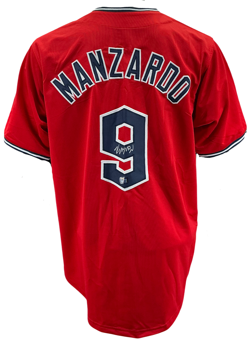 Cleveland Guardians Kyle Manzardo Hand Signed Autographed Customer Jer – Prime Time Sports &amp; Framing
