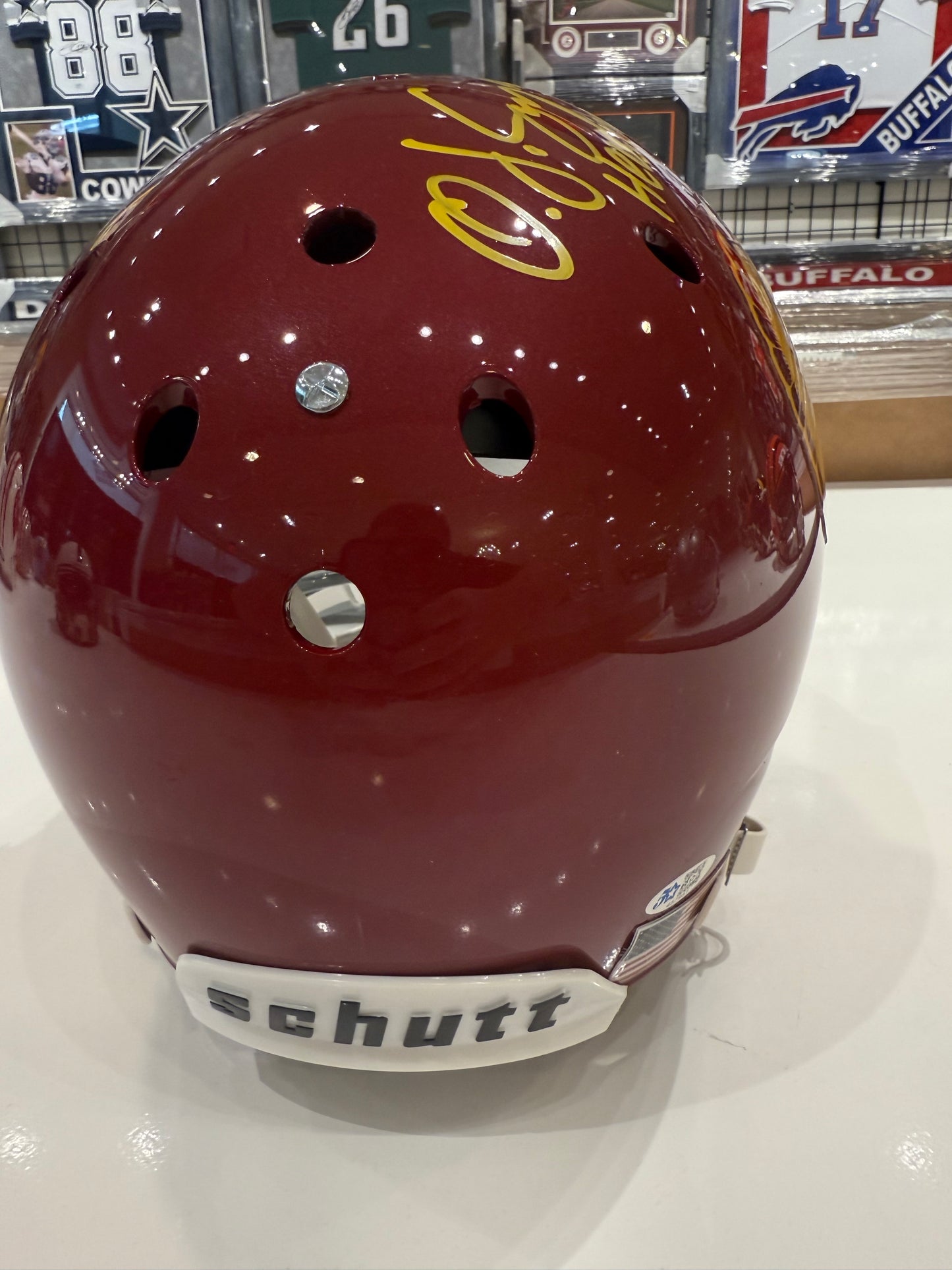USC Trojans OJ Simpson Signed Autographed Full Size Replica Helmet Five Star COA
