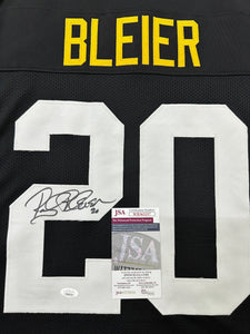 Pittsburgh Steelers Rocky Bleier Hand Signed Autographed Custom Jersey JSA COA