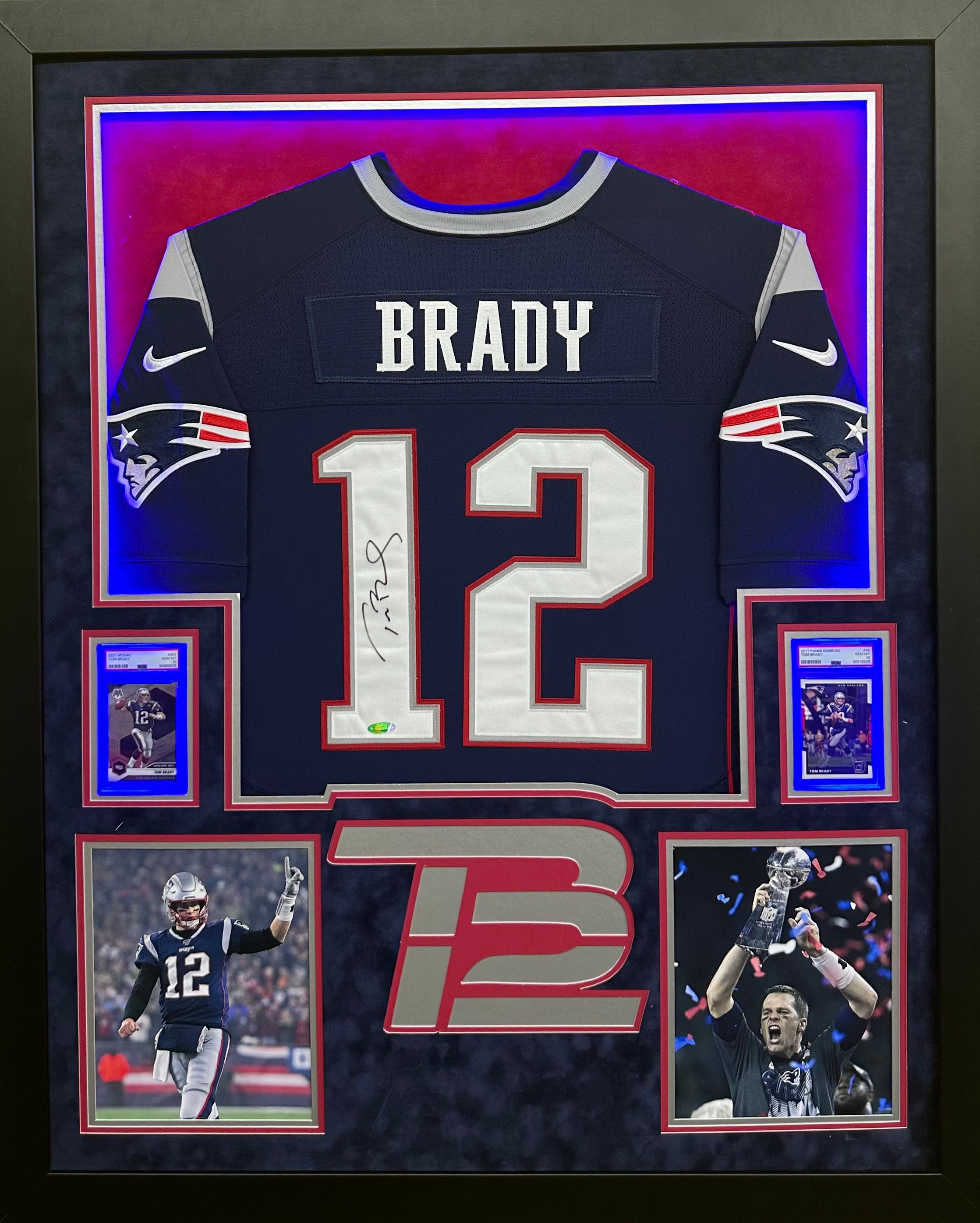 New England Patriots Tom Brady Hand Signed Autographed Authentic
