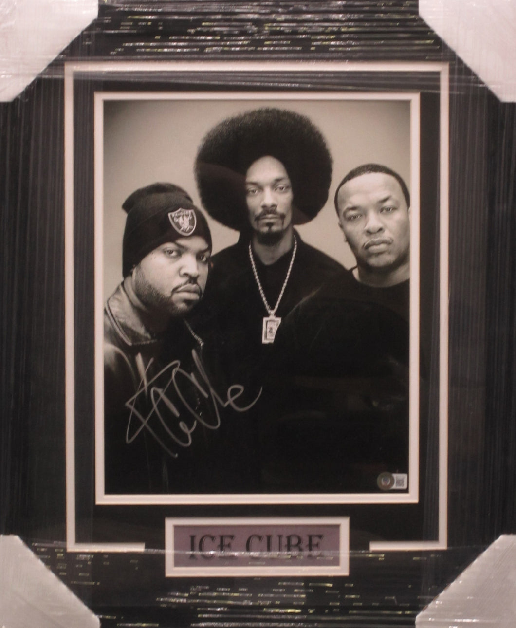 American Rapper Ice Cube Signed 11x14 Photo Framed & Matted with BECKETT COA