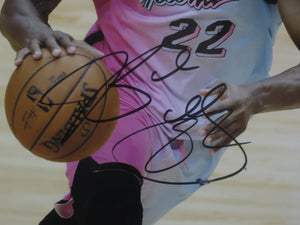 Miami Heat Jimmy Butler Signed 11x14 Photo Framed & Matted with BECKETT COA