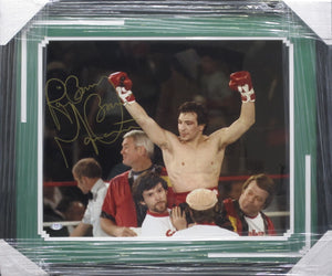 American Boxer Ray "Boom Boom" Mancini Signed 16x20 Photo Framed & Matted with PSA COA