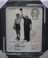 Load image into Gallery viewer, American Boxer Ray &quot;Boom Boom&quot; Mancini Signed 16x20 Fight Night Poster Framed &amp; Matted with PSA COA
