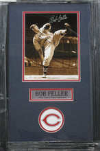 Load image into Gallery viewer, Cleveland Indians Bob Feller Signed 8x10 Photo Framed &amp; Matted with COA