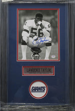 Load image into Gallery viewer, New York Giants Lawrence Taylor Signed 8x10 Photo Framed &amp; Matted with PSA COA