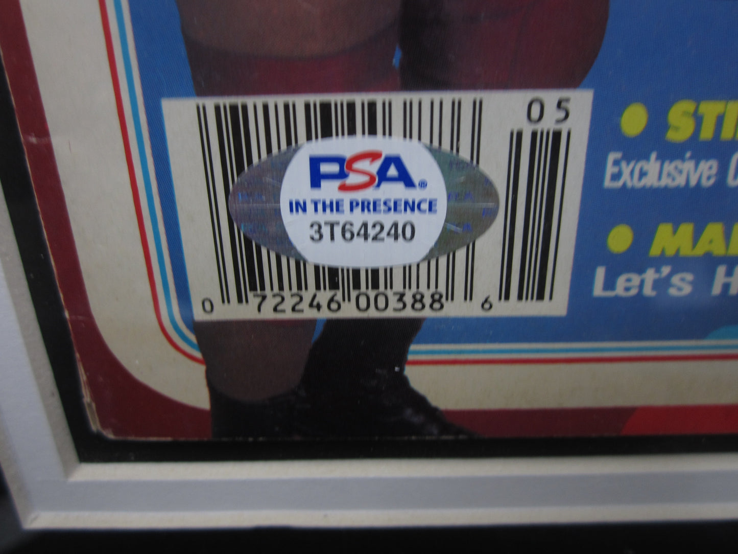 American Professional Wrestler Lex Luger Hand Signed Autographed 1993 Pro Wrestling Illustrated Magazine Framed & Matted with PSA COA