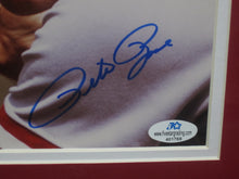 Load image into Gallery viewer, Cincinnati Reds Pete Rose Signed 8x10 Photo Framed &amp; Matted with COA