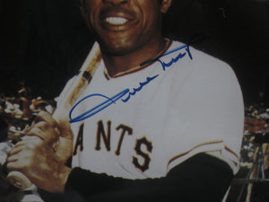 San Francisco Giants Willie Mays Signed 8x10 Photo Framed & Matted with COA