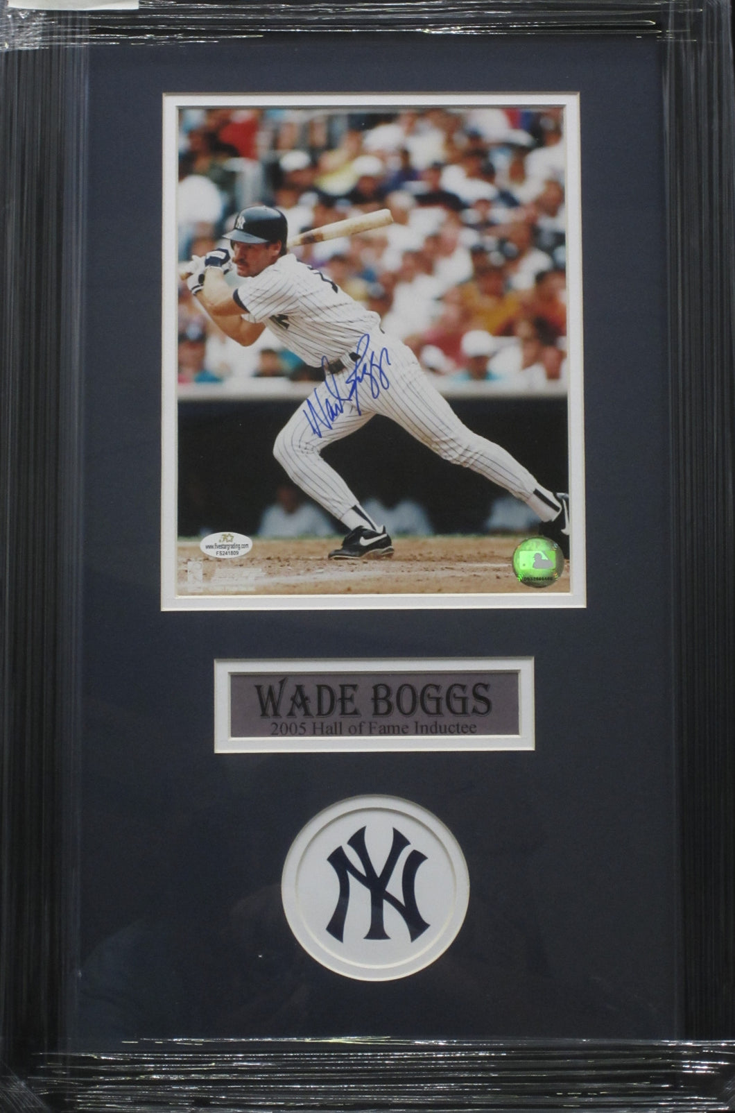 New York Yankees Wade Boggs Signed 8x10 Photo Framed & Matted with COA