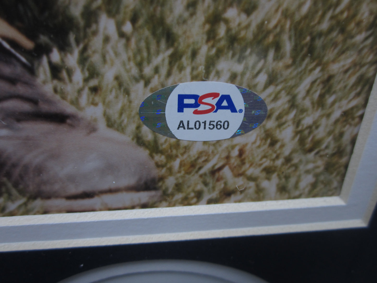 New York Yankees Mickey Mantle Hand Signed Autographed 16x20 Photo Custom Framed & Matted with PSA COA