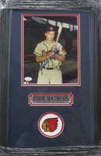 Load image into Gallery viewer, Milwaukee Braves Eddie Matthews Signed 8x10 Photo Framed &amp; Matted with COA