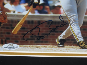 Pittsburgh Pirates Barry Bonds Signed 8x10 Photo Framed & Matted with COA