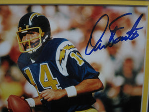 San Diego Chargers Dan Fouts Signed 8x10 Photo Framed & Matted with COA