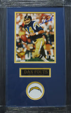 Load image into Gallery viewer, San Diego Chargers Dan Fouts Signed 8x10 Photo Framed &amp; Matted with COA