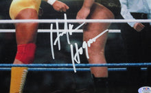 Load image into Gallery viewer, American Professional Wrestler Hulk Hogan Signed 11x17 Photo Framed &amp; Matted with PSA COA