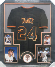 Load image into Gallery viewer, San Francisco Giants Willie Mays Signed Jersey with HOF 79 &amp; 660 HR Inscriptions Framed &amp; Matted with SAY HEY COA