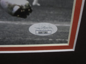 Cleveland Browns Reggie Langhorne & Webster Slaughter Dual Signed 11x14 Photo Framed & Matted with JSA COA