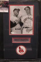 Load image into Gallery viewer, Cleveland Indians Rocky Colavito Signed 8x10 Photo with To Bobby, Best Wishes, Sincerely Inscription Framed &amp; Matted with JSA COA