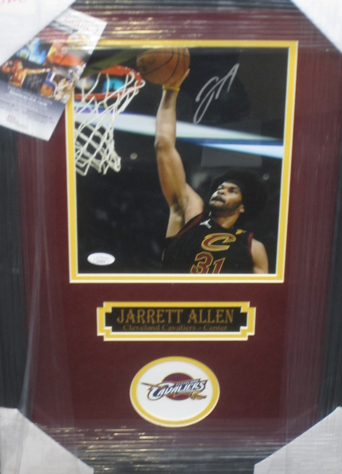 Cleveland Cavaliers Jarrett Allen Hand Signed Autographed 8x10 Photo Custom Framed & Matted with JSA COA