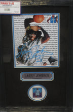 Load image into Gallery viewer, Charlotte Hornets Larry Johnson Signed 8x10 Photo Framed &amp; Matted with TRISTAR COA