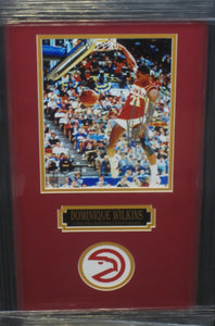 Atlanta Hawks Dominique Wilkins Signed 8x10 Photo Framed & Matted with TRISTAR COA