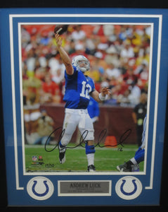 Indianapolis Colts Andrew Luck Signed 16x20 Photo Framed & Matted with COA