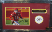 Load image into Gallery viewer, Kansas City Chiefs Patrick Mahomes Signed 8x10 Photo Framed &amp; Matted with COA