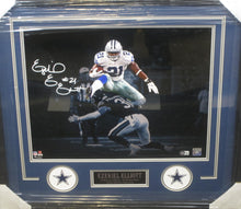 Load image into Gallery viewer, Dallas Cowboys Ezekiel Elliott Signed 16x20 Photo Framed &amp; Matted with BECKETT COA