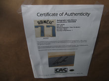 Load image into Gallery viewer, Dallas Mavericks Luka Doncic Signed Jersey Framed &amp; Matted with CAS Full Letter COA