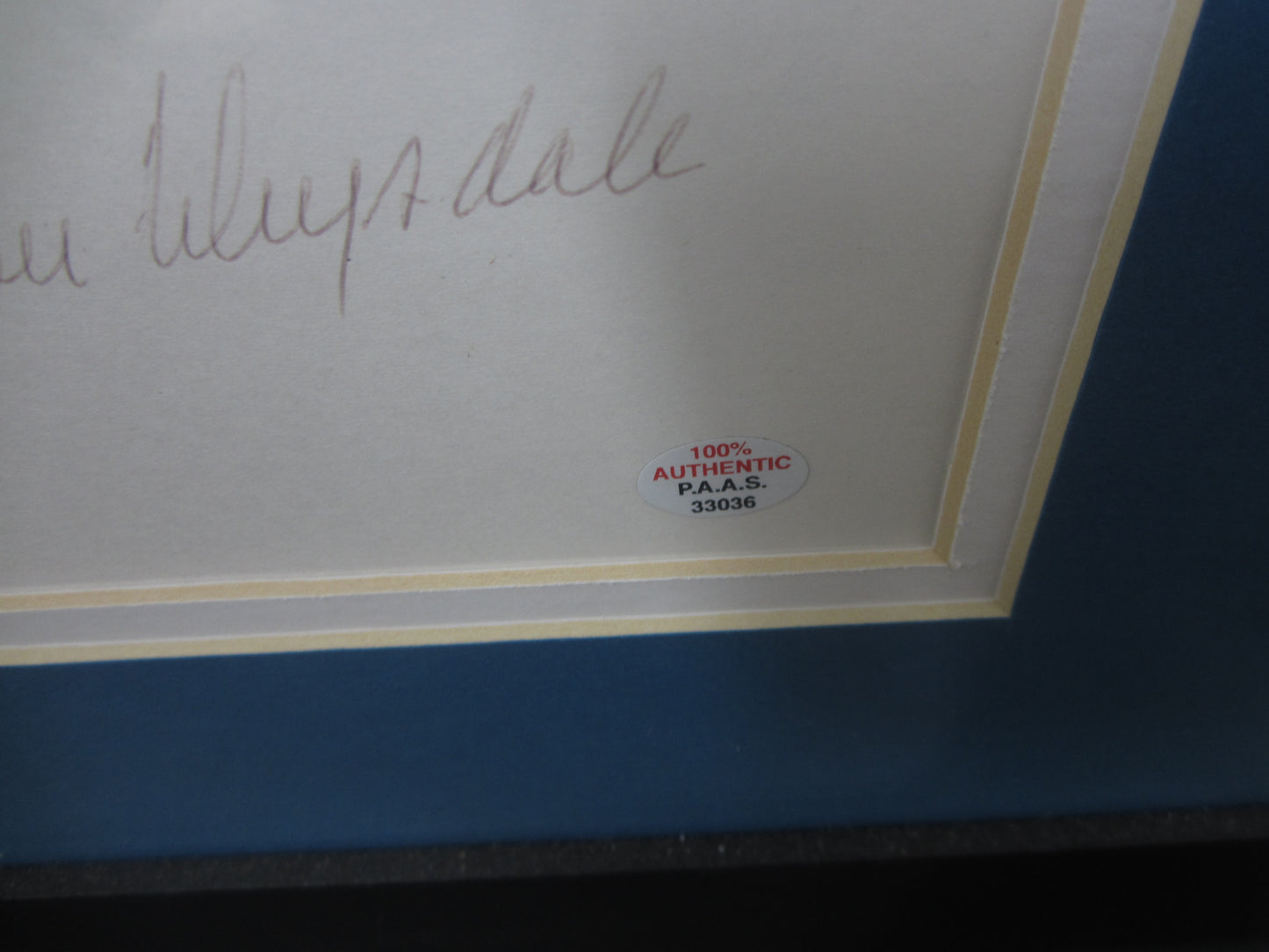 Los Angeles Dodgers Don Drysdale Hand Signed Autographed Slab Cut with 8x10 Photo Custom Framed & Matted with COA