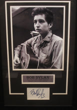 Load image into Gallery viewer, American Singer-Song Writer Bob Dylan Signed Slab Cut with 8x10 Photo Framed &amp; Matted with P.A.A.S Full Letter COA