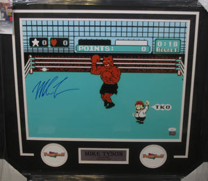Punch-Out!! Video Game Mike Tyson Signed 16x20 Photo Framed & Matted with JSA COA