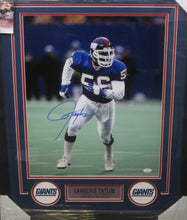 Load image into Gallery viewer, New York Giants Lawrence Taylor Signed 16x20 Photo Framed &amp; Matted with JSA COA