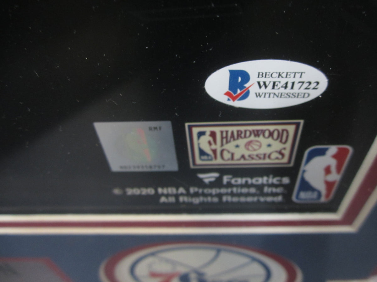 Philadelphia 76ers Allen Iverson Hand Signed Autographed 16x20 Collage Photo Custom Framed & Matted with BECKETT COA