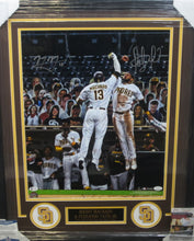 Load image into Gallery viewer, San Diego Padres Manny Machado &amp; Fernando Tatis Jr. Dual Signed 16x20 Photo Framed &amp; Matted with JSA COA