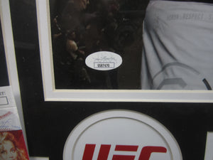 UFC Heavyweight Champion Stipe Miocic Signed 16x20 Collage Photo Framed & Matted with JSA COA
