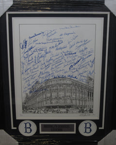 Brooklyn Dodgers Hall of Famers & Stars Multi Signed 16x20 Photo Framed & Matted with JSA COA