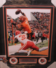 Load image into Gallery viewer, Cincinnati Bengals Ja&#39;Marr Chase Signed 16x20 Photo Framed &amp; Matted with JSA COA