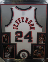 Load image into Gallery viewer, New Jersey Nets Richard Jefferson Signed Jersey with 2x Eastern Conf. Champs &amp; 2002/2003 Inscriptions Framed &amp; Matted with COA
