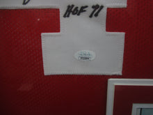 Load image into Gallery viewer, San Francisco 49ers Y.A. Tittle Signed Jersey with HOF 71 Inscription Framed &amp; Matted with JSA COA YA