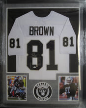 Load image into Gallery viewer, Oakland Raiders Willie Brown Signed Jersey Framed &amp; Suede Matted with COA