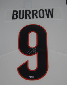 Cincinnati Bengals Joe Burrow Signed Jersey Framed & Matted with FANATICS Authentic COA