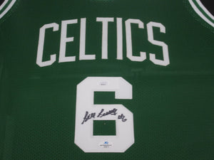 Boston Celtics Bill Russell Signed Jersey Framed & Matted with JSA COA