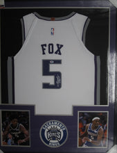 Load image into Gallery viewer, Sacramento Kings De&#39;Aaron Fox Signed Jersey Framed &amp; Matted with PSA COA