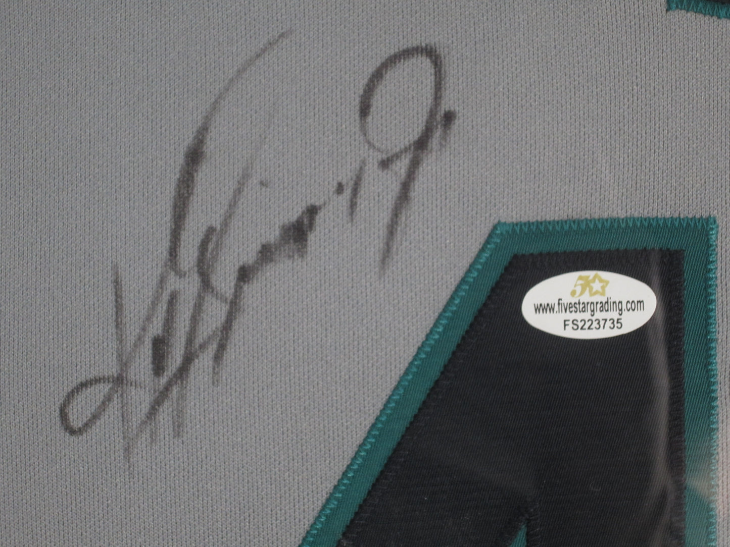 Seattle Mariners Ken Griffey Jr. Hand Signed Autographed Authentic White Jersey Framed & Matted with COA