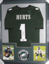 Load image into Gallery viewer, Philadelphia Eagles Jalen Hurts Signed Jersey Framed &amp; Matted with BECKETT COA