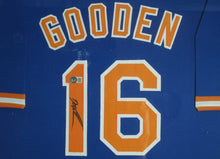 Load image into Gallery viewer, New York Mets Dwight Gooden Signed Jersey Framed &amp; Matted with BECKETT COA