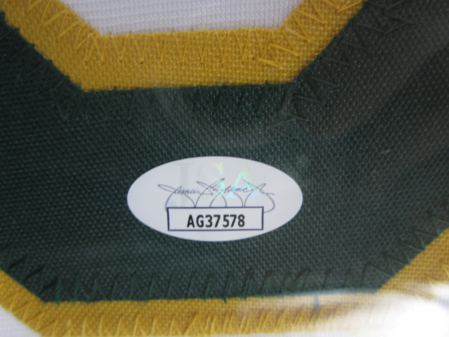 Oakland Athletics Jose Canseco Hand Signed Autographed Custom White Jersey Framed & Matted with JSA COA